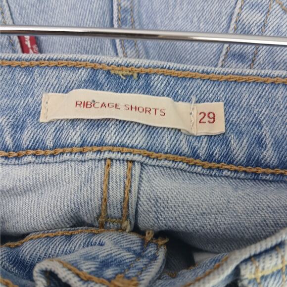 Levi's Premium Denim SZ 29 (8) Ribcage Shorts In Tango Pulse - Picture 5 of 6